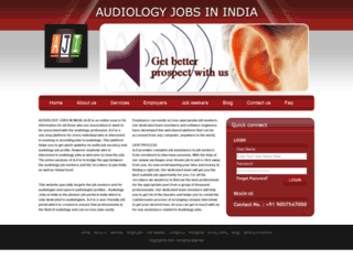 audiologyjobsindia.com screenshot