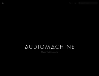 audiomachine.com screenshot