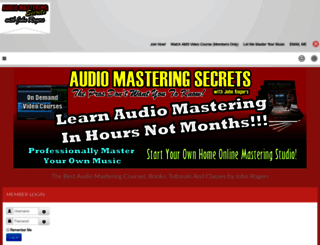 audiomasteringsecrets.com screenshot