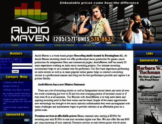 audiomaven.com screenshot