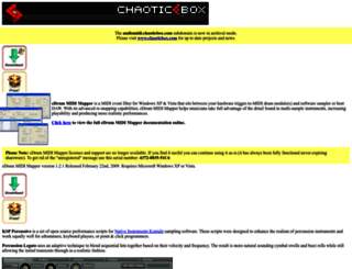 audiomidi.chaoticbox.com screenshot