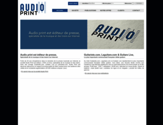 audioprint.fr screenshot