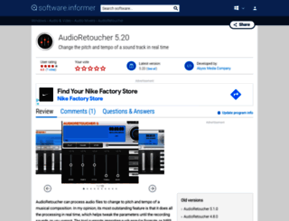 audioretoucher.informer.com screenshot