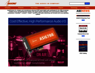 audioscience.com screenshot