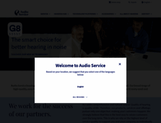 audioservice.com screenshot