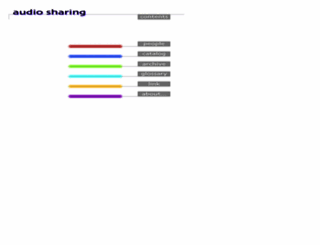 audiosharing.com screenshot