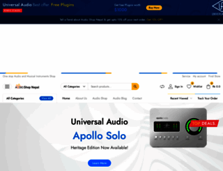audioshopnepal.com screenshot