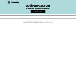 audiospotter.com screenshot