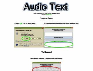 audiotext.sourceforge.net screenshot