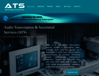 audiotranscriptionservices.co.nz screenshot