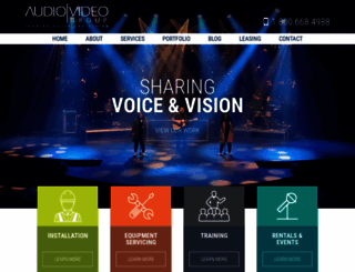 audiovideogroup.com screenshot