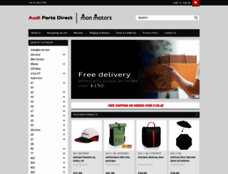 audipartsdirect.co.uk screenshot