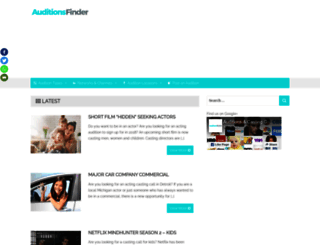 auditionsfinder.com screenshot