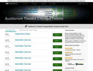 auditoriumtheatrechicago.ticketoffices.com screenshot