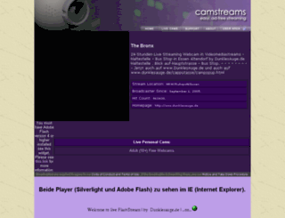 auge.camstreams.com screenshot