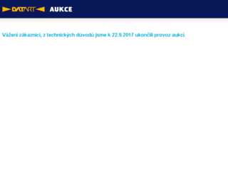 aukce.datart.cz screenshot