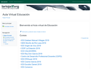 aulavirtual-educacion.larioja.org screenshot