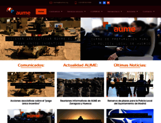 aume.org screenshot