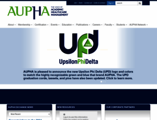 aupha.org screenshot