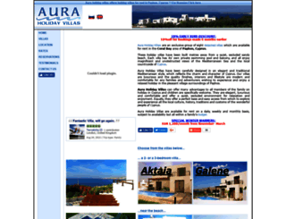 auracyprusvillas.com screenshot