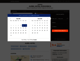 aurel-hotel.podgorica.hotels-me.net screenshot