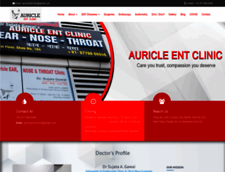 auricleentclinic.com screenshot