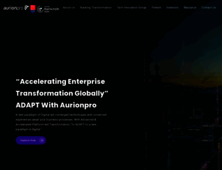 aurionpro.com screenshot