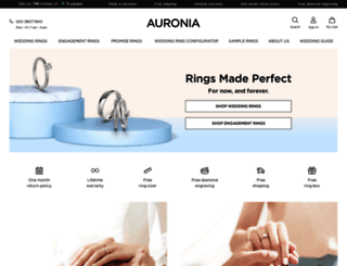 auronia.co.uk screenshot