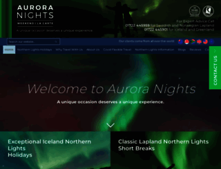 aurora-nights.co.uk screenshot