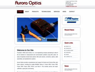 aurora-optics.com screenshot