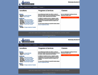 aurorabehavioral.com screenshot