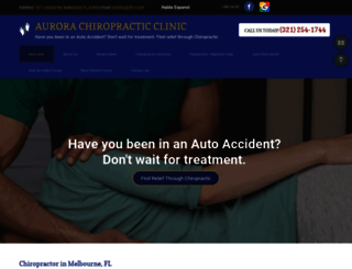 aurorachiropracticclinic.com screenshot