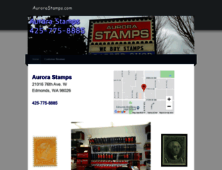 aurorastamps.com screenshot