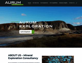 aurumexploration.com screenshot