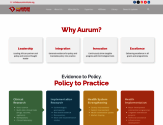 auruminstitute.org screenshot