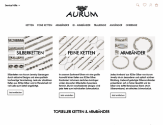 aurumjewelry.de screenshot