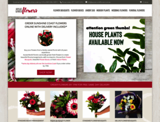 aussieworldflowers.com.au screenshot