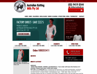 aust-woollenmills.com screenshot