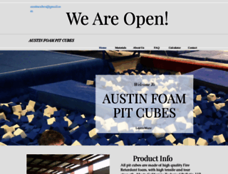 austinfoampitcubes.com screenshot
