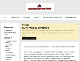 australiagenweb.org screenshot