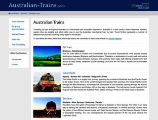 australian-trains.com screenshot