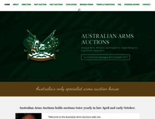 australianarmsauctions.com screenshot