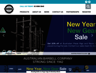 australianbarbellco.com screenshot