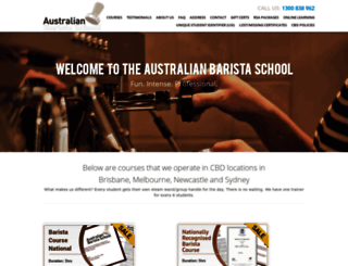 australianbaristaschool.com.au screenshot