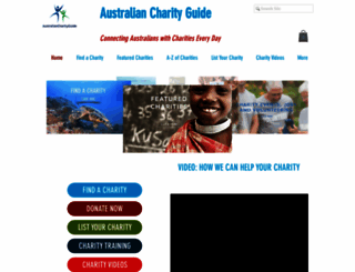 australiancharityguide.org screenshot