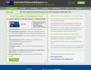 australiancitizenshipsupport.com screenshot