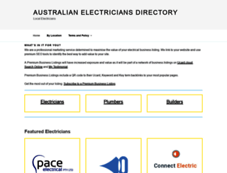 australianelectriciansdirectory.com.au screenshot