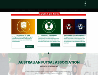 australianfutsal.com screenshot