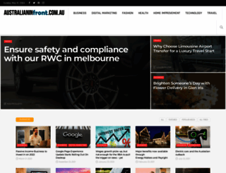 australianinfront.com.au screenshot