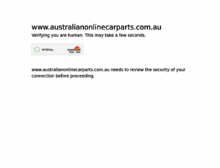 australianonlinecarparts.com.au screenshot